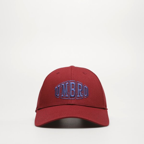 Czapka z daszkiem damska UMBRO CZAPKA VARSITY CAP 66320u-lsv kolor bordowy