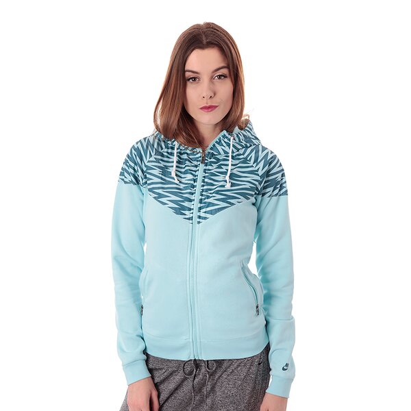 Bluza damska NIKE BLUZA RU W PRINTED OVERLAY WR 589287494 kolor niebieski