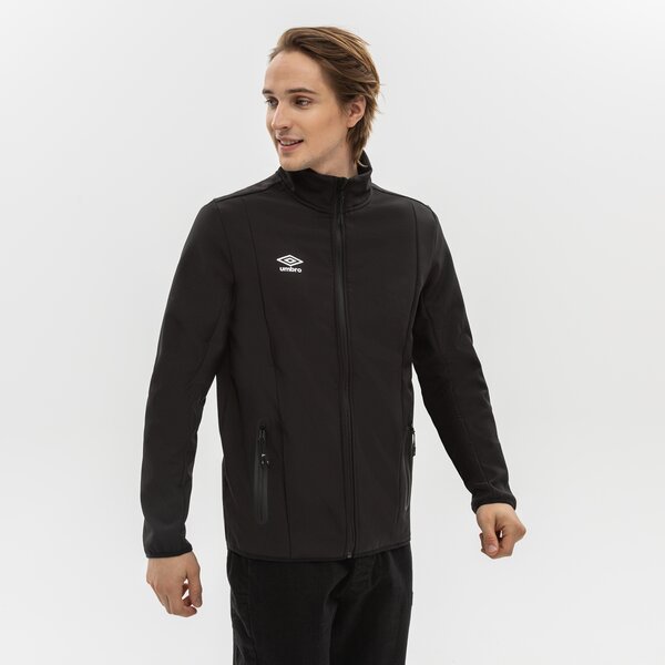 Kurtka zimowa męska UMBRO KURTKA SOFTSHELL RUNTON ul322kum17001 kolor czarny