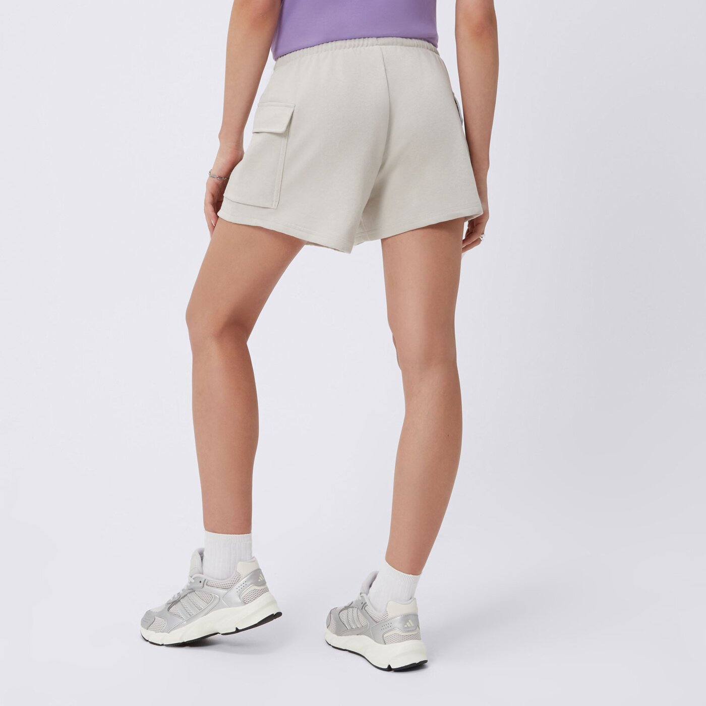 Spodenki damskie ADIDAS SZORTY W SL FT SHO jc5699 kolor beżowy