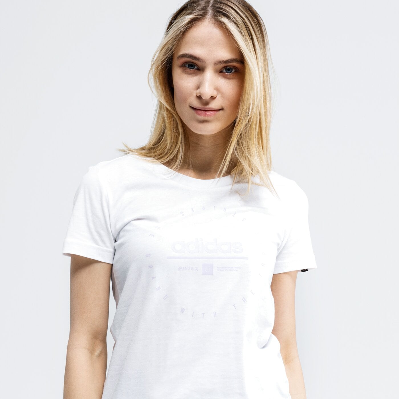 Koszulka damska ADIDAS T-SHIRT W ADI CLOCK T fm6149 kolor biały
