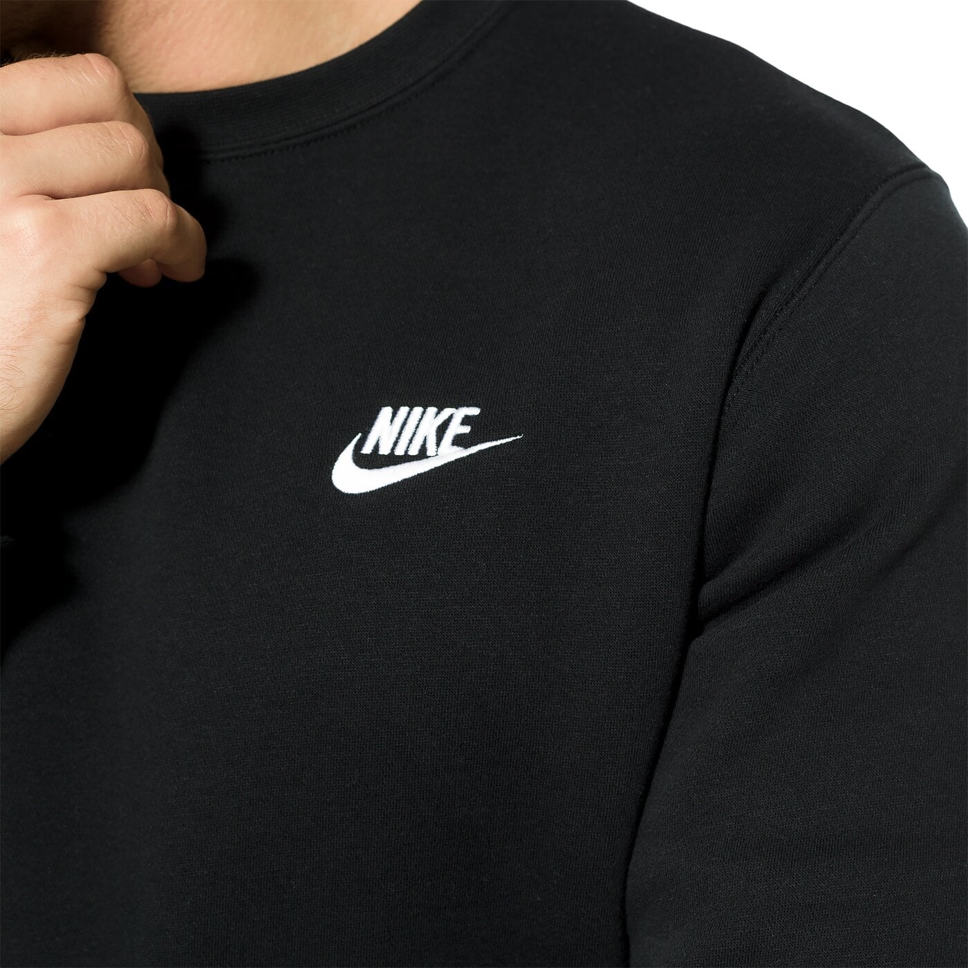 Bluza męska NIKE BLUZA M NSW CRW FLC CLUB 804340-010 kolor czarny