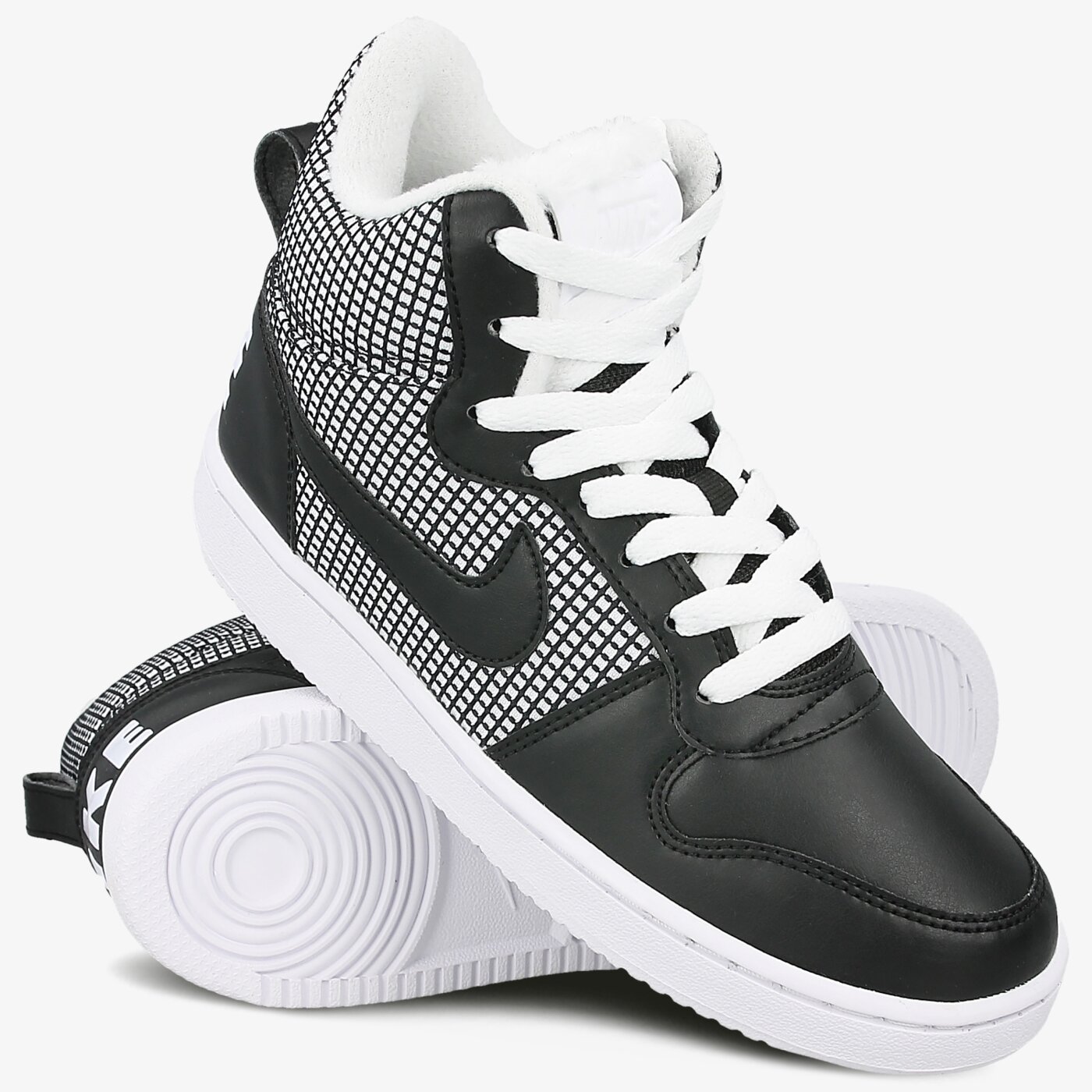 Buty sportowe damskie NIKE WMNS COURT BOROUGH MID SE. 916793100 kolor czarny