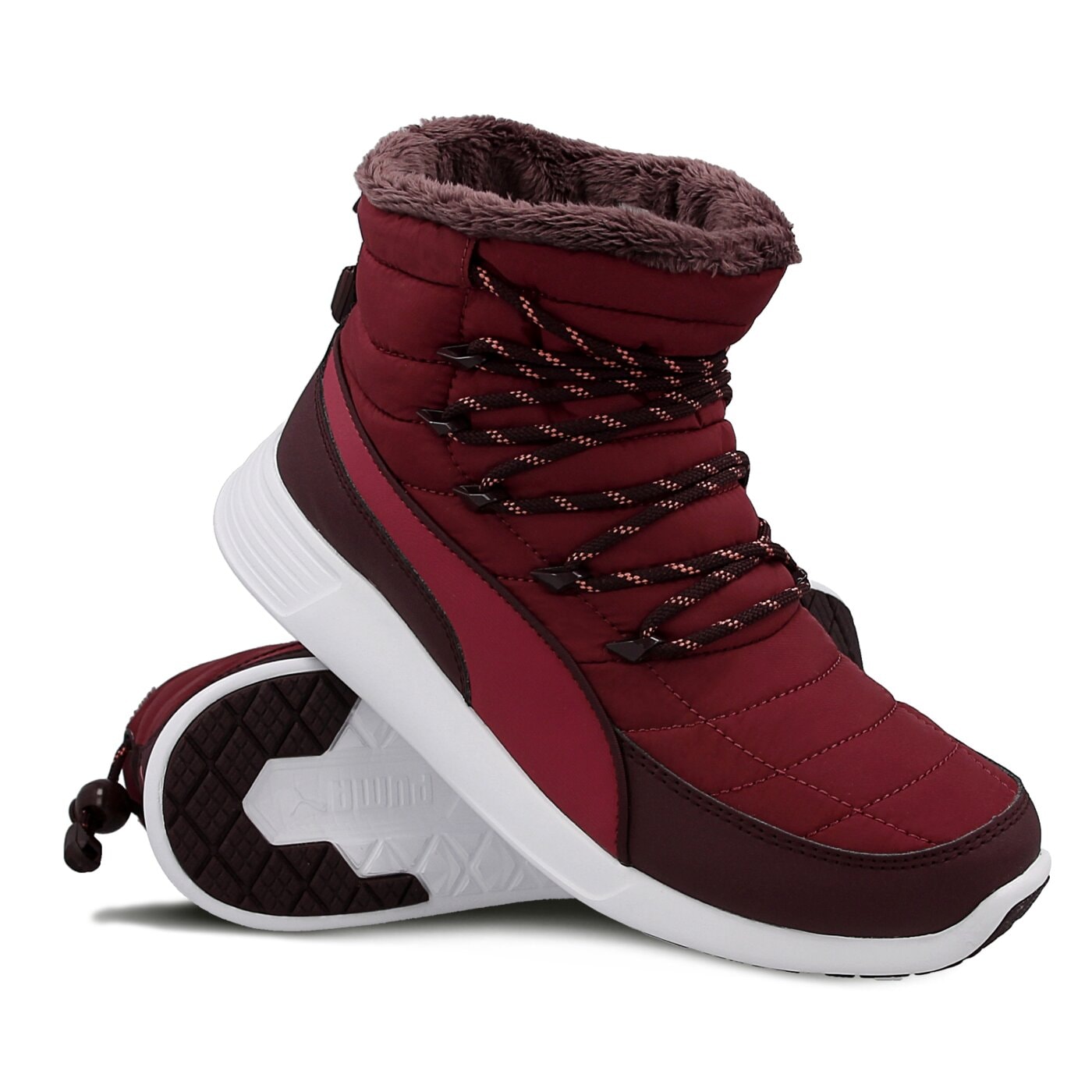 Buty sportowe damskie PUMA ST WINTER BOOT WNS 36121602 kolor bordowy