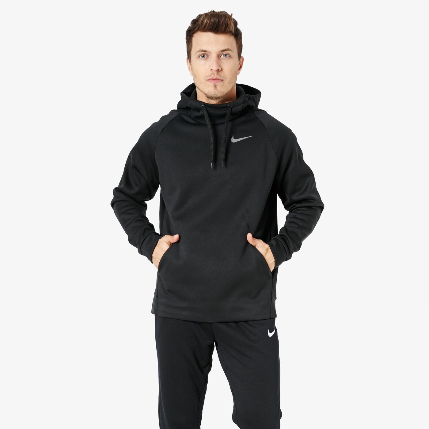 Bluza męska NIKE BLUZA THRMA HD PO 932022-010 kolor czarny