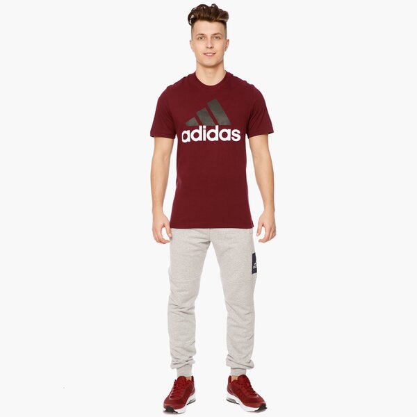 Koszulka męska ADIDAS T-SHIRT SS ESS LINEAR T s98740 kolor bordowy