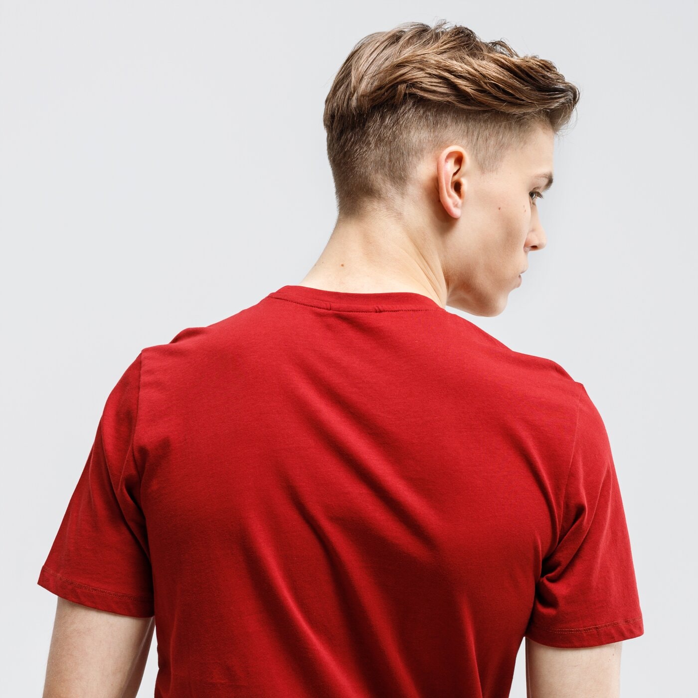 Koszulka męska UMBRO T-SHIRT FW LARGE LOGO COTTON 65352u-hvb kolor bordowy