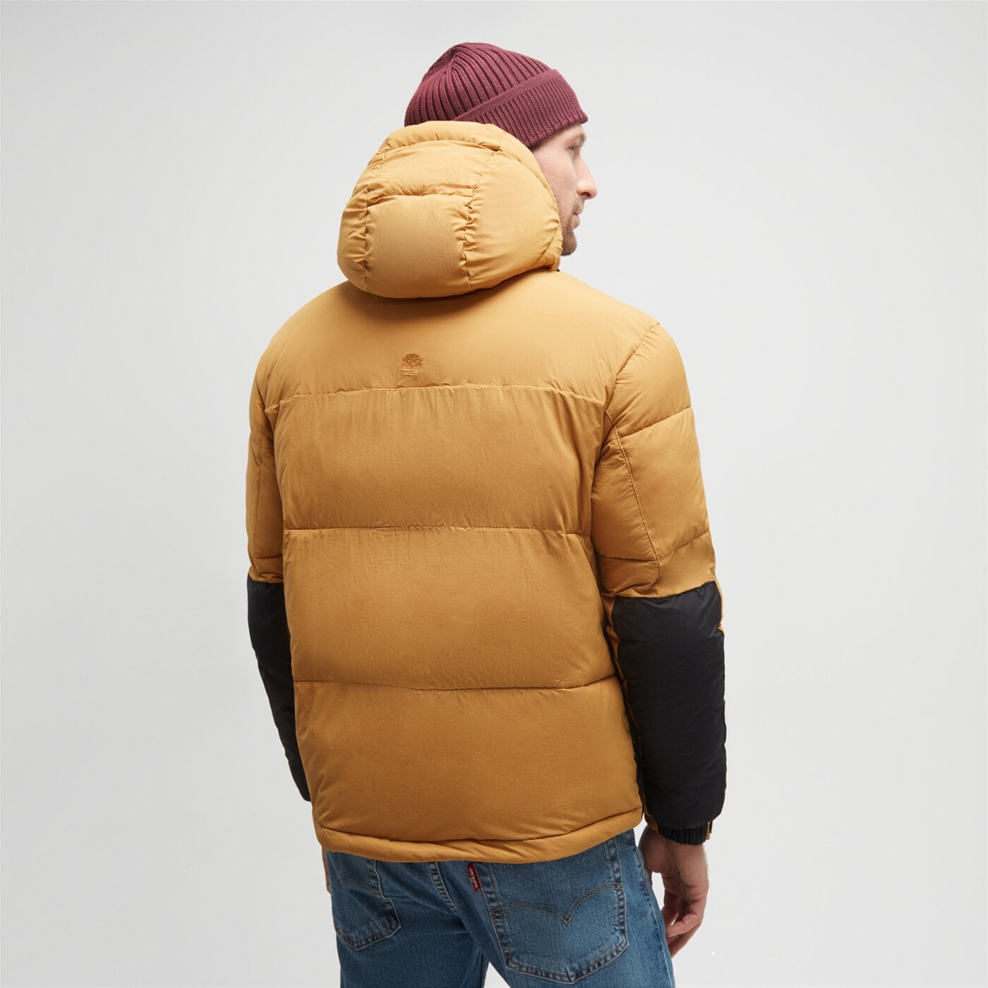 Kurtka zimowa męska TIMBERLAND KURTKA PUCHOWA DWR OUTDOOR ARCHIVE tb0a6s41p571 kolor musztardowy