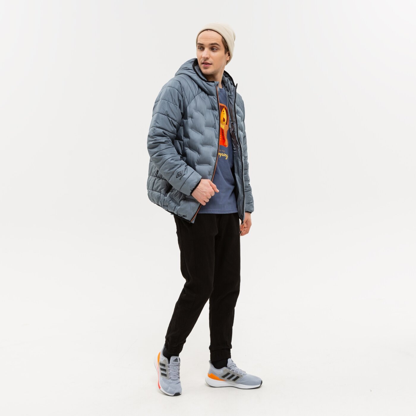 Spodnie dresowe męskie UP8 SPODNIE CADENA up322spm11002 kolor czarny