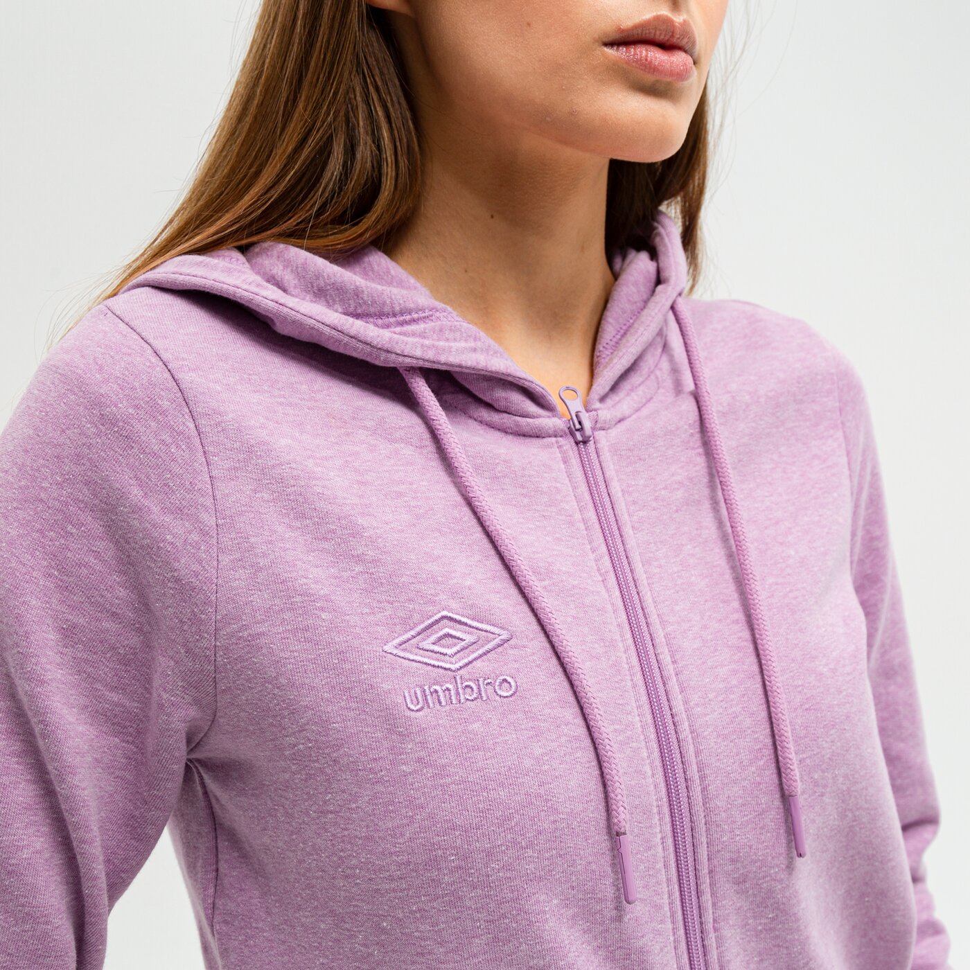 Bluza damska UMBRO BLUZA ROZPINANA Z KAPTUREM LINDI II ul321bld90002 kolor fioletowy