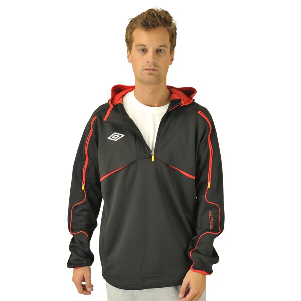 Bluza męska UMBRO BLUZA GEOMETRA HALF ZIP TRAINING TOP 60805ucgd kolor szary