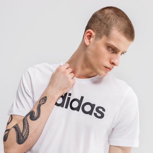 Koszulka męska ADIDAS T-SHIRT E LIN dq3056 kolor biały