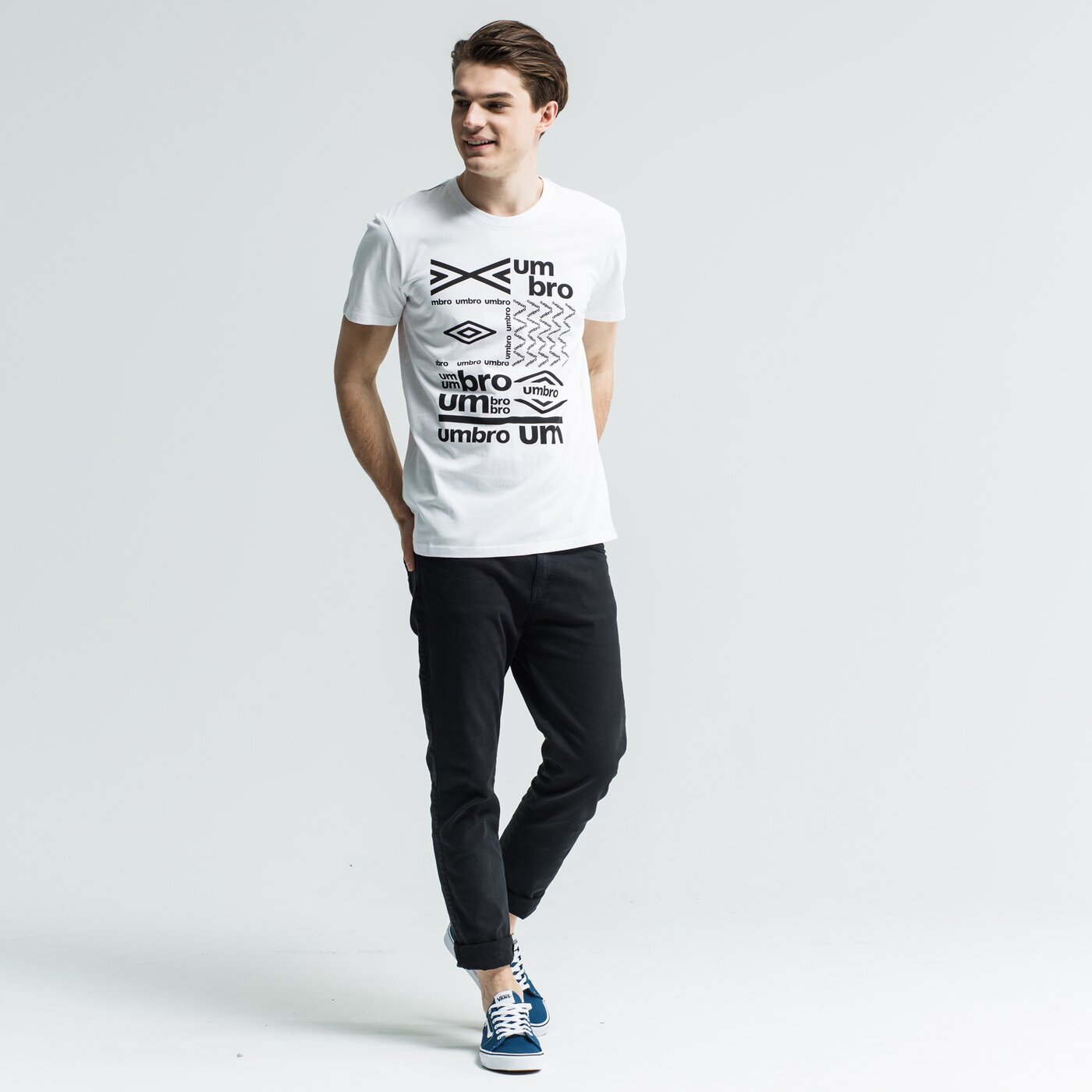 Koszulka męska UMBRO T-SHIRT SS PYTILO ul19tsm42001 kolor biały