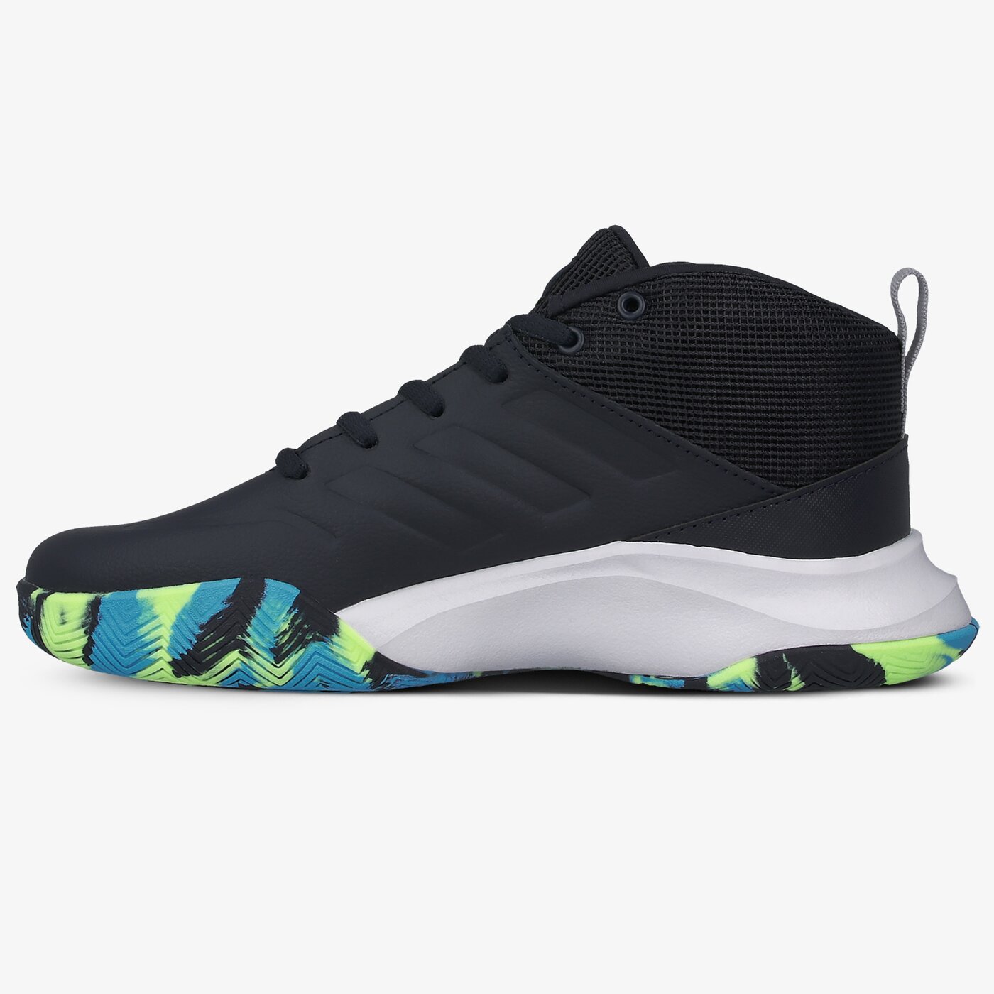 Buty dziecięce do koszykówki ADIDAS OWNTHEGAME K WIDE fw4566 kolor granatowy