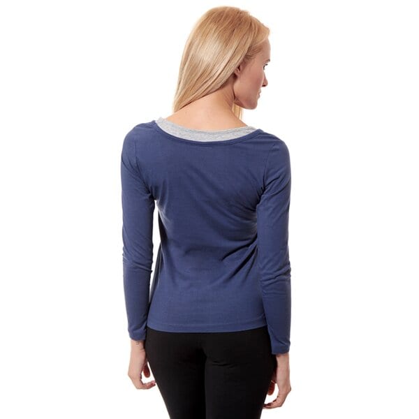 Koszulka damska LOTTO T-SHIRT TS LS EASY W r1707 kolor granatowy