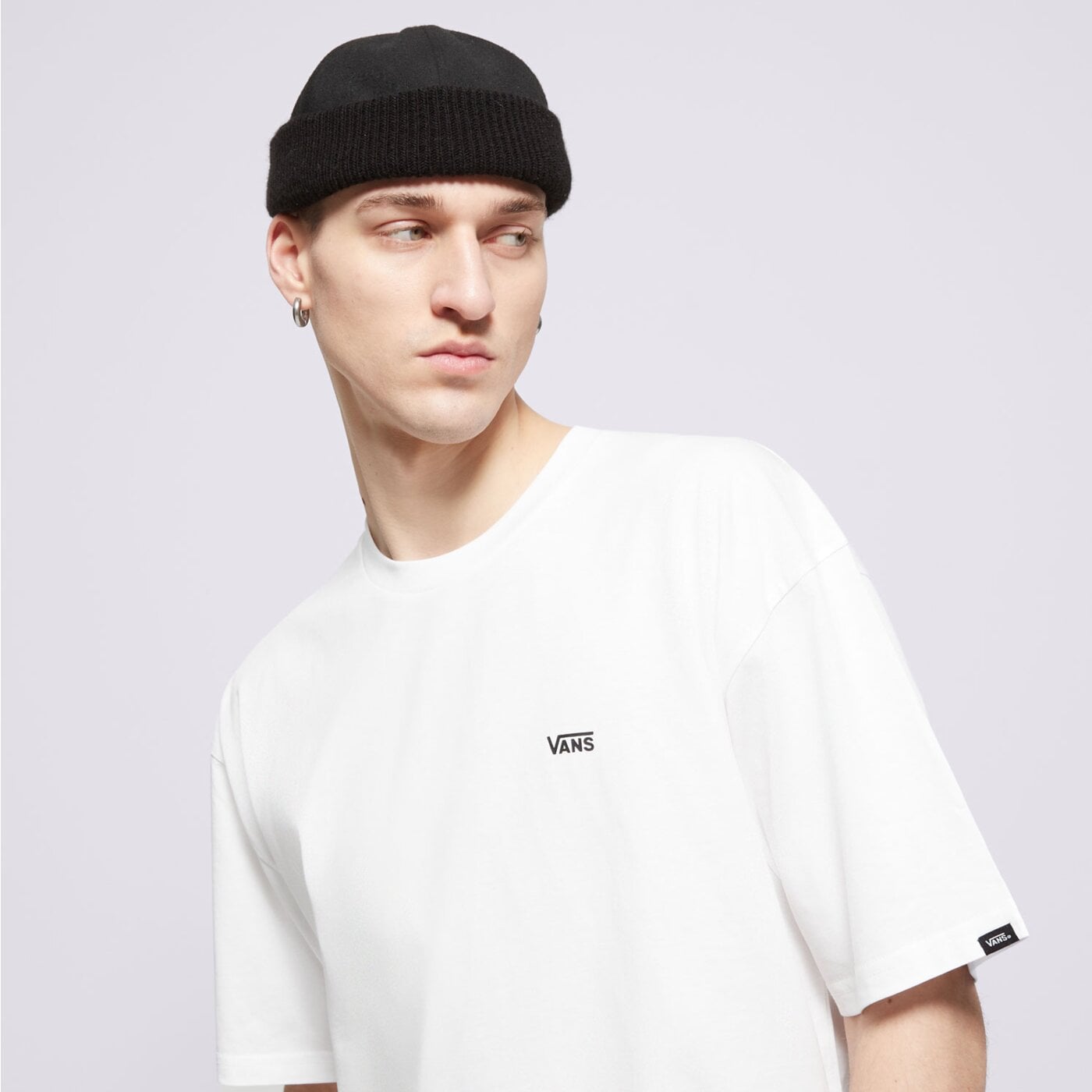 Koszulka męska VANS T-SHIRT MN LEFT CHEST LOGO TEE WHITE vn0a3czeyb21 kolor biały