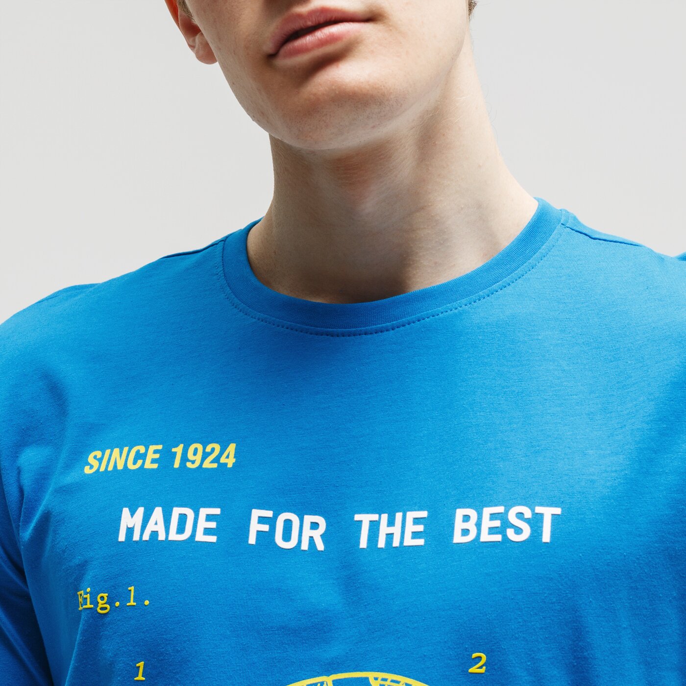 Koszulka męska UMBRO T-SHIRT SHANE ul120tsm23002 kolor niebieski