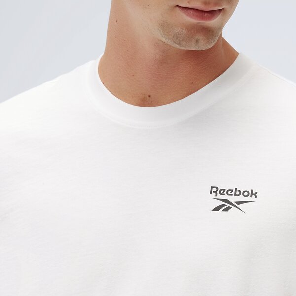 Koszulka męska REEBOK T-SHIRT RI LEFT CHEST LOGO 100054977 kolor biały