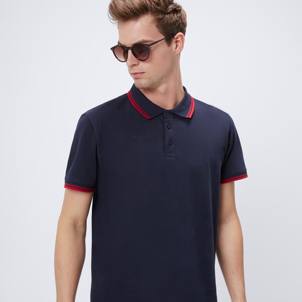 Koszulka polo męska UMBRO POLO ESS SHIRT ul125pom01001 kolor niebieski