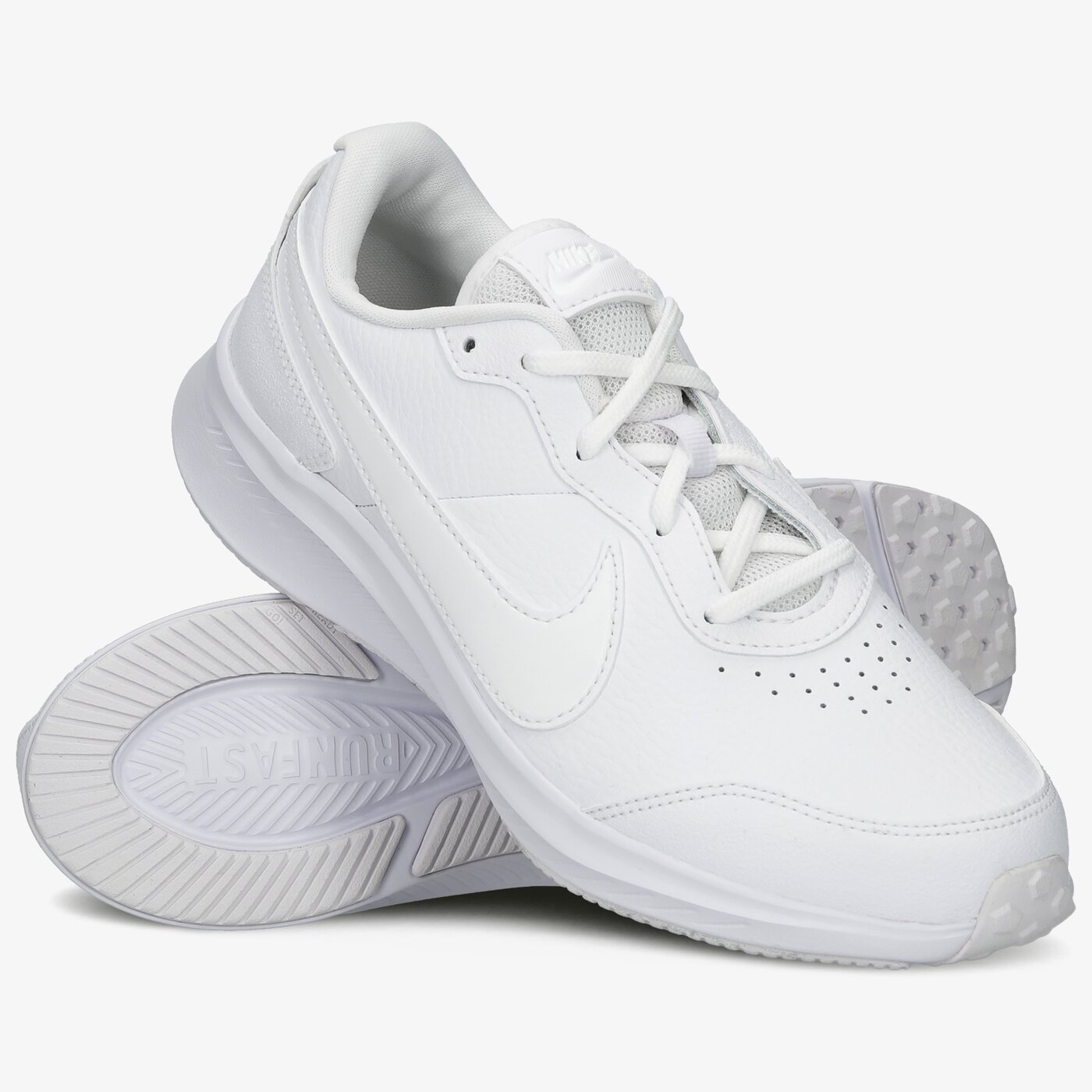 Buty do biegania dla dzieci NIKE VARSITY LEATHER cn9146-101 kolor biały