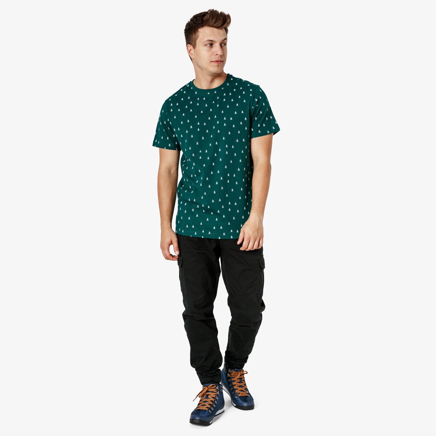 Koszulka męska FEEWEAR T-SHIRT SS TREE fw38tsm64001 kolor zielony