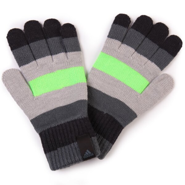  ADIDAS RĘKAWICZKI STRIPED GLOVES m66616 kolor zielony