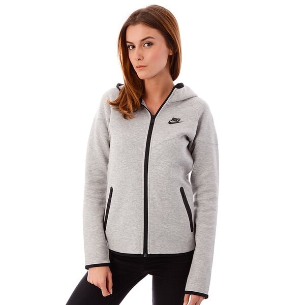 Bluza damska NIKE BLUZA TECH FLEECE FZ HOODY 545691063 kolor szary