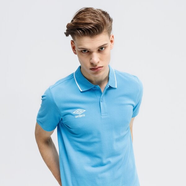 Koszulka polo męska UMBRO POLO FW PIQUE POLO 65703u-42u kolor niebieski