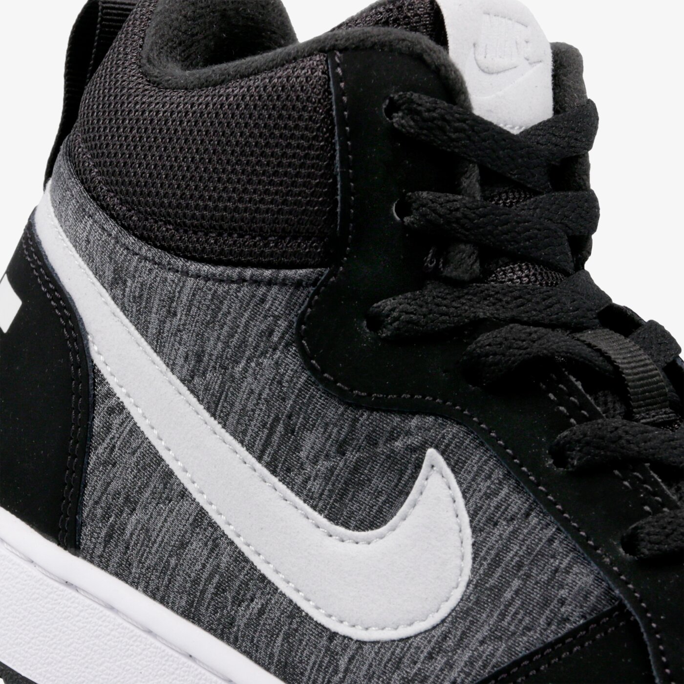 Buty dziecięce NIKE COURT BOROUGH MID SE BG 918340-007 kolor czarny