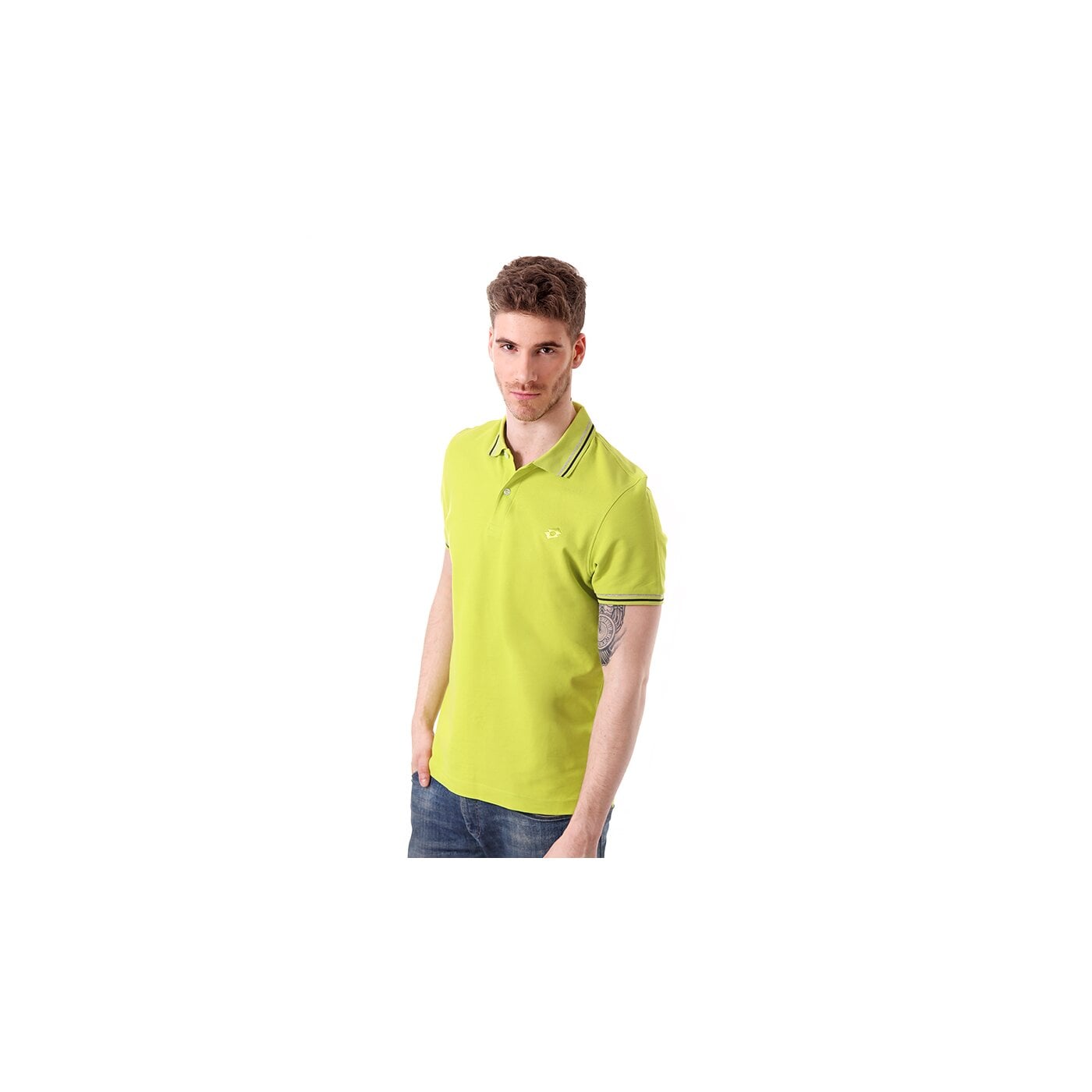 Koszulka polo męska LOTTO POLO REED PQ q9771 kolor zielony