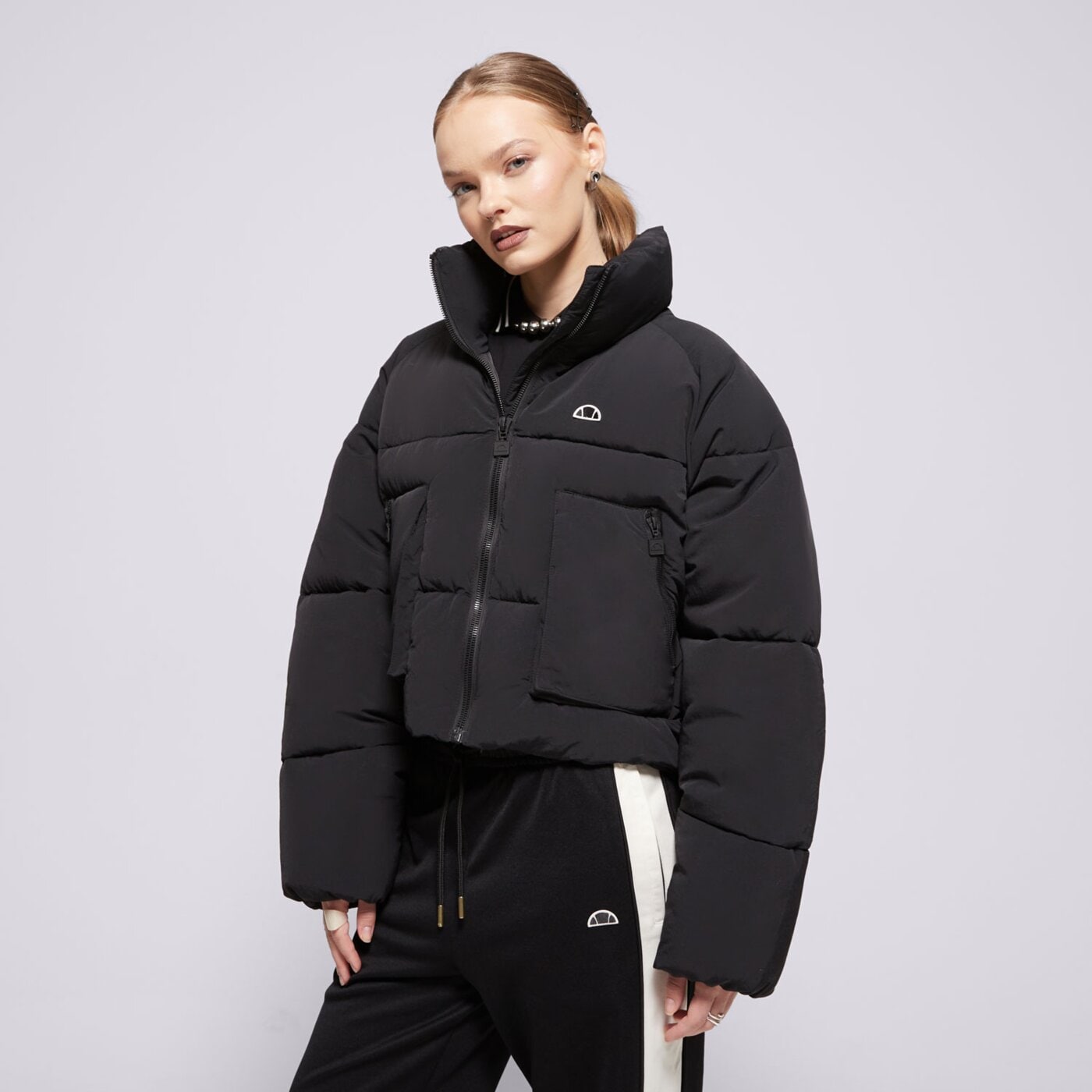 Kurtka zimowa damska ELLESSE KURTKA PUCHOWA GAFFER PADDED JACKET BLK sgx21040011 kolor czarny