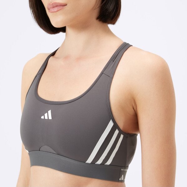 Top damski ADIDAS BRA PWRCT MS 3S iu1708 kolor szary