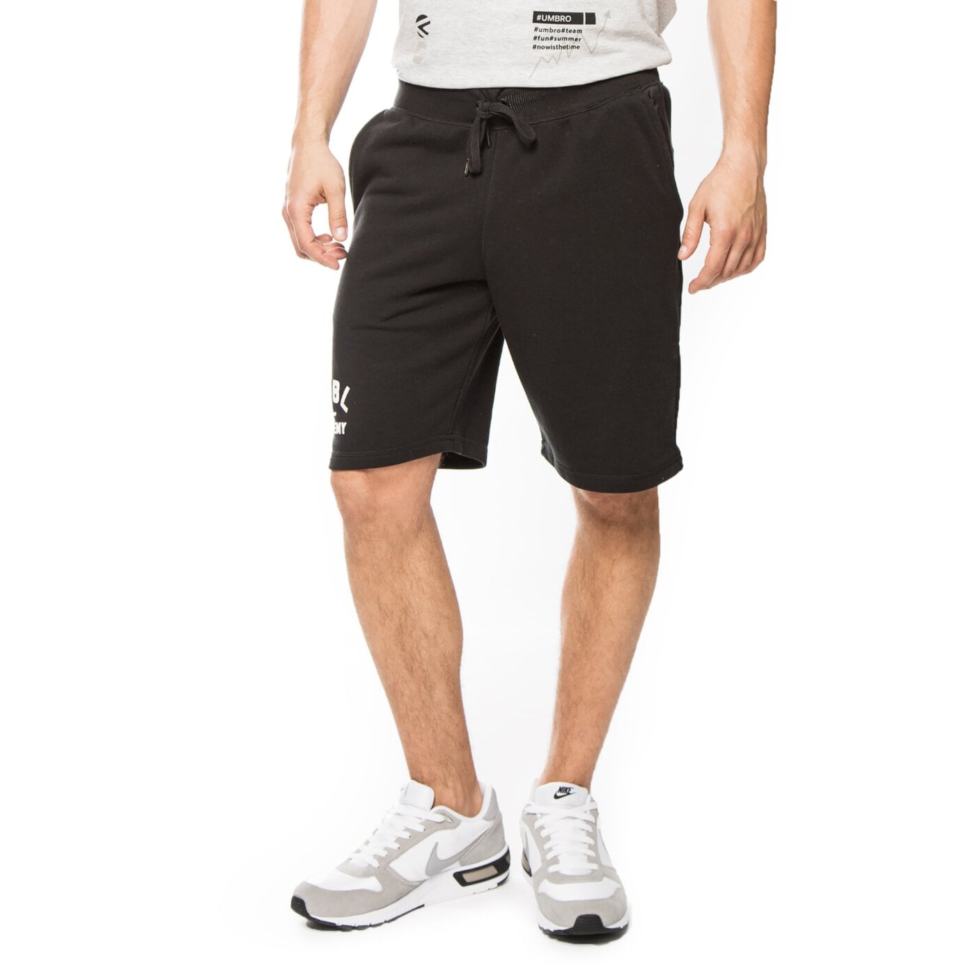 Spodenki męskie UMBRO SZORTY LONG FLEECE SHORT 64110u060 kolor czarny