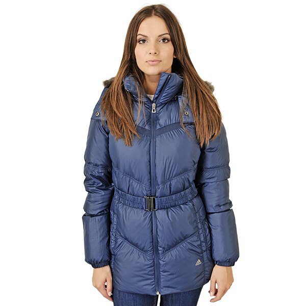 Kurtka zimowa damska ADIDAS KURTKA J LGT LGDOWN JK o05120 kolor niebieski