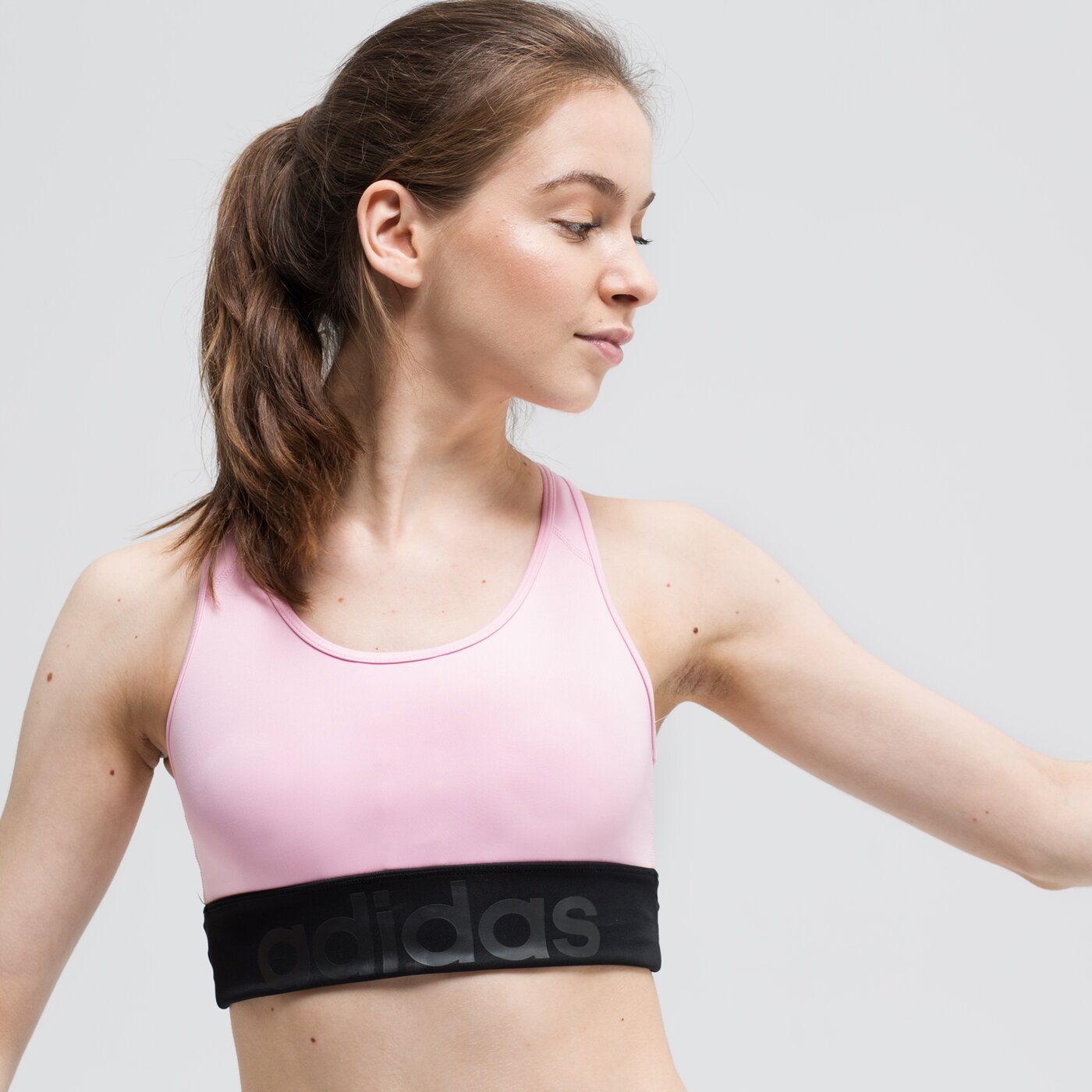 Top damski ADIDAS BRA D2M LOGO dy4072 kolor różowy