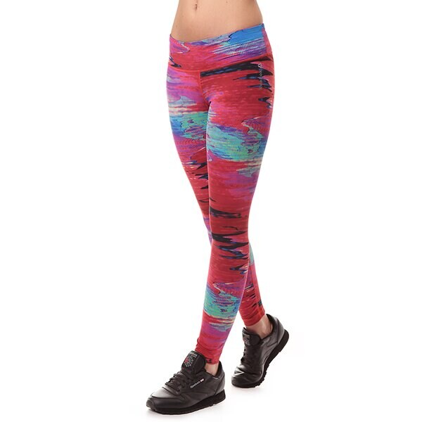 Spodnie dresowe damskie REEBOK SPODNIE YOGA PR TIGHT z89842 kolor multicolor