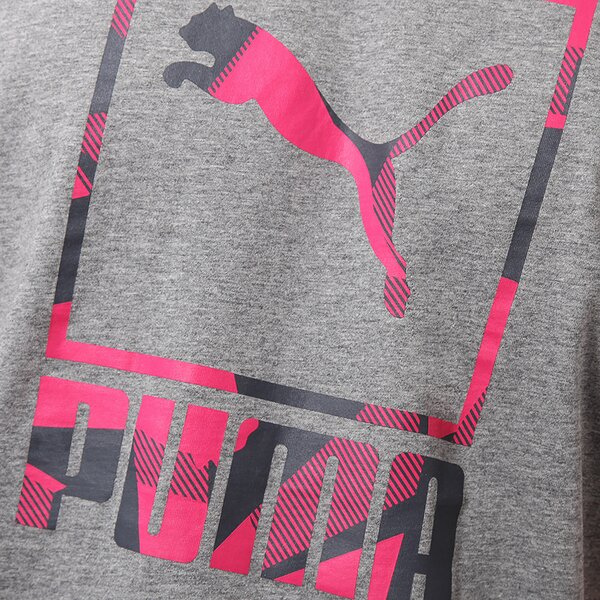 Koszulka męska PUMA T-SHIRT S.CASUAL LOGO TEE 82818503 kolor szary