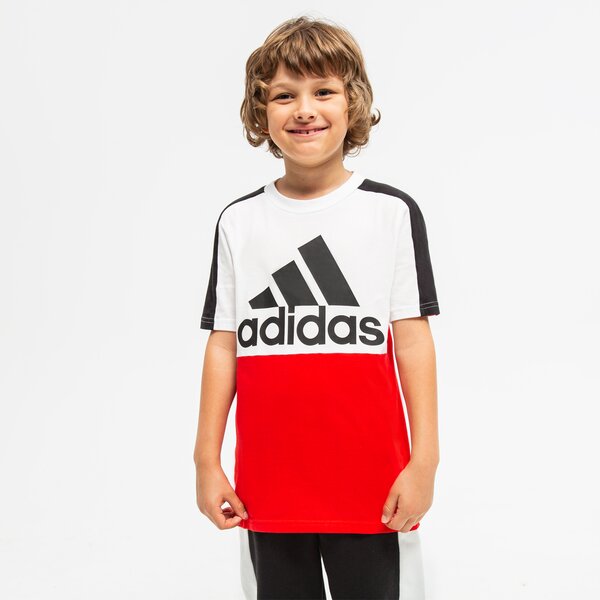 Koszulka dziecięca ADIDAS T-SHIRT B CB LOGO BOY hc5648 kolor czerwony