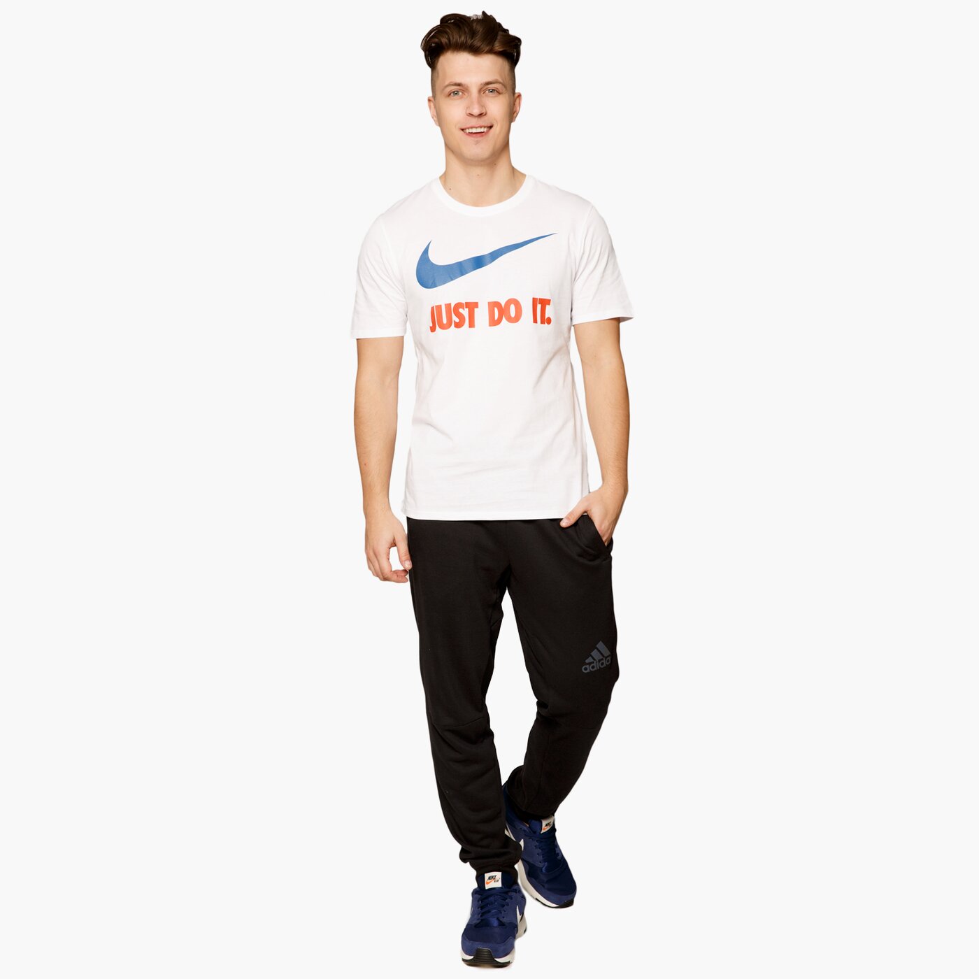 Koszulka męska NIKE T-SHIRT SS TEE-NEW JDI 707360-100 kolor biały