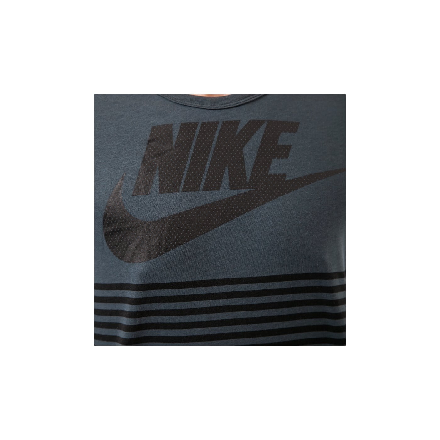 Koszulka męska NIKE T-SHIRT TEE-NIKE MESH STRIPE 644147008 kolor czarny
