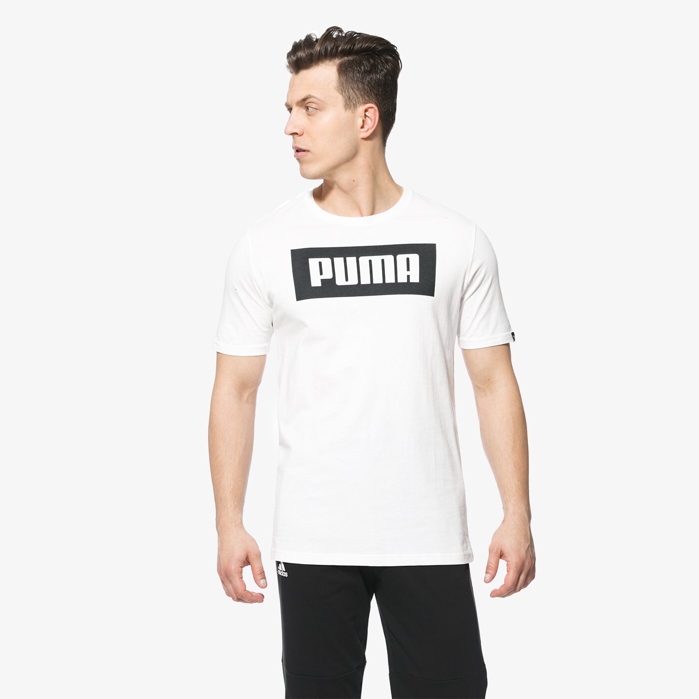 Koszulka męska PUMA T-SHIRT SS REBEL BASIC 85055402 kolor biały