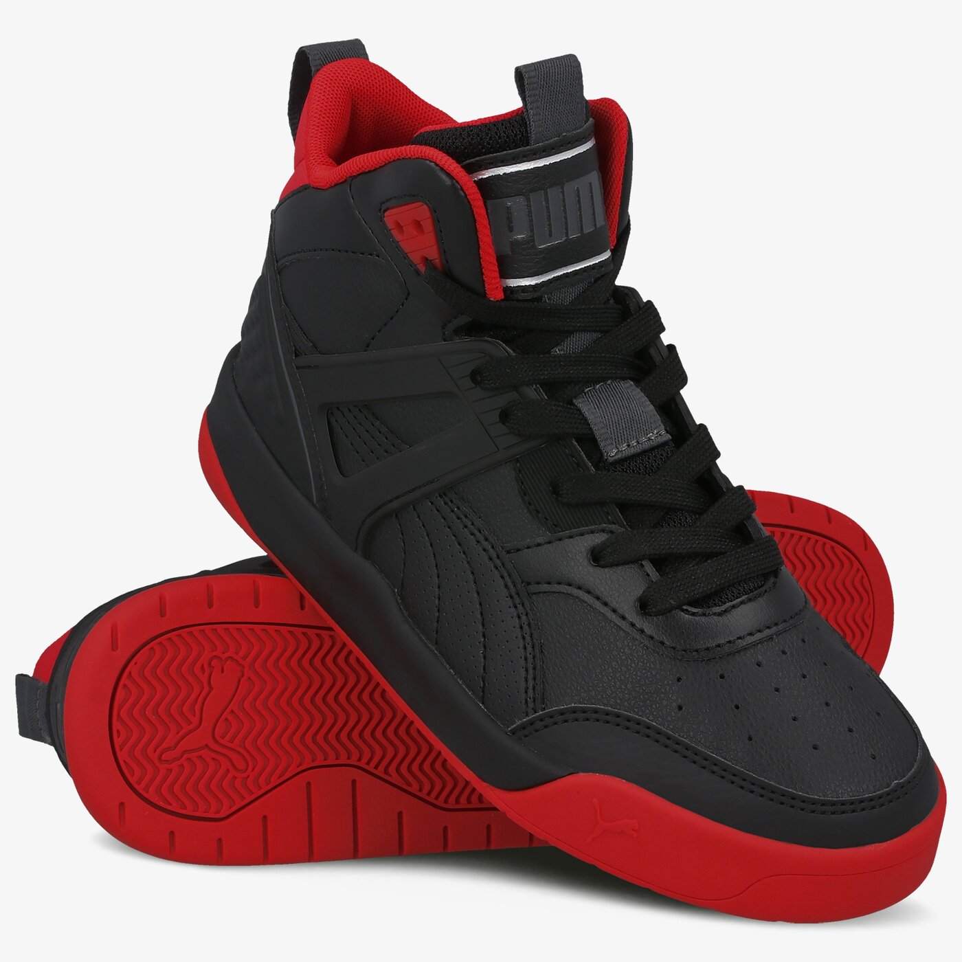 Buty dziecięce PUMA BACKCOURT MID JR 37441103 kolor czarny