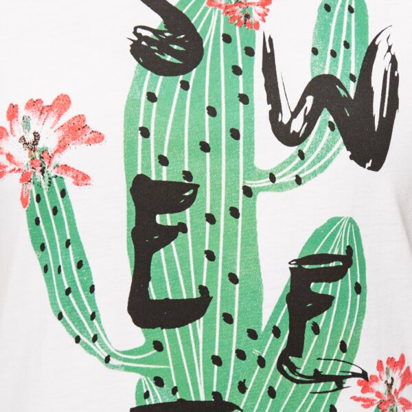 Koszulka damska FEEWEAR T-SHIRT CACTUS fw16tsd39001 kolor biały