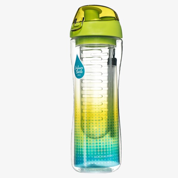 Damski LOCK&LOCK BIDON BUTELKA SPORTOWA Z WKŁADEM 650ML abf639ig kolor zielony