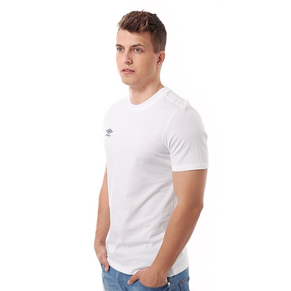 Koszulka męska UMBRO T-SHIRT SMALL LOGO CTN 62293u86d kolor biały