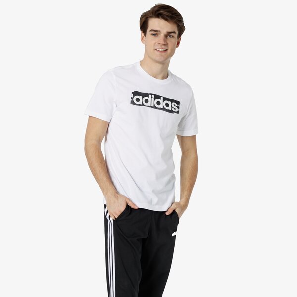 Koszulka męska ADIDAS T-SHIRT SS E LIN BRUSH T dv3050 kolor biały