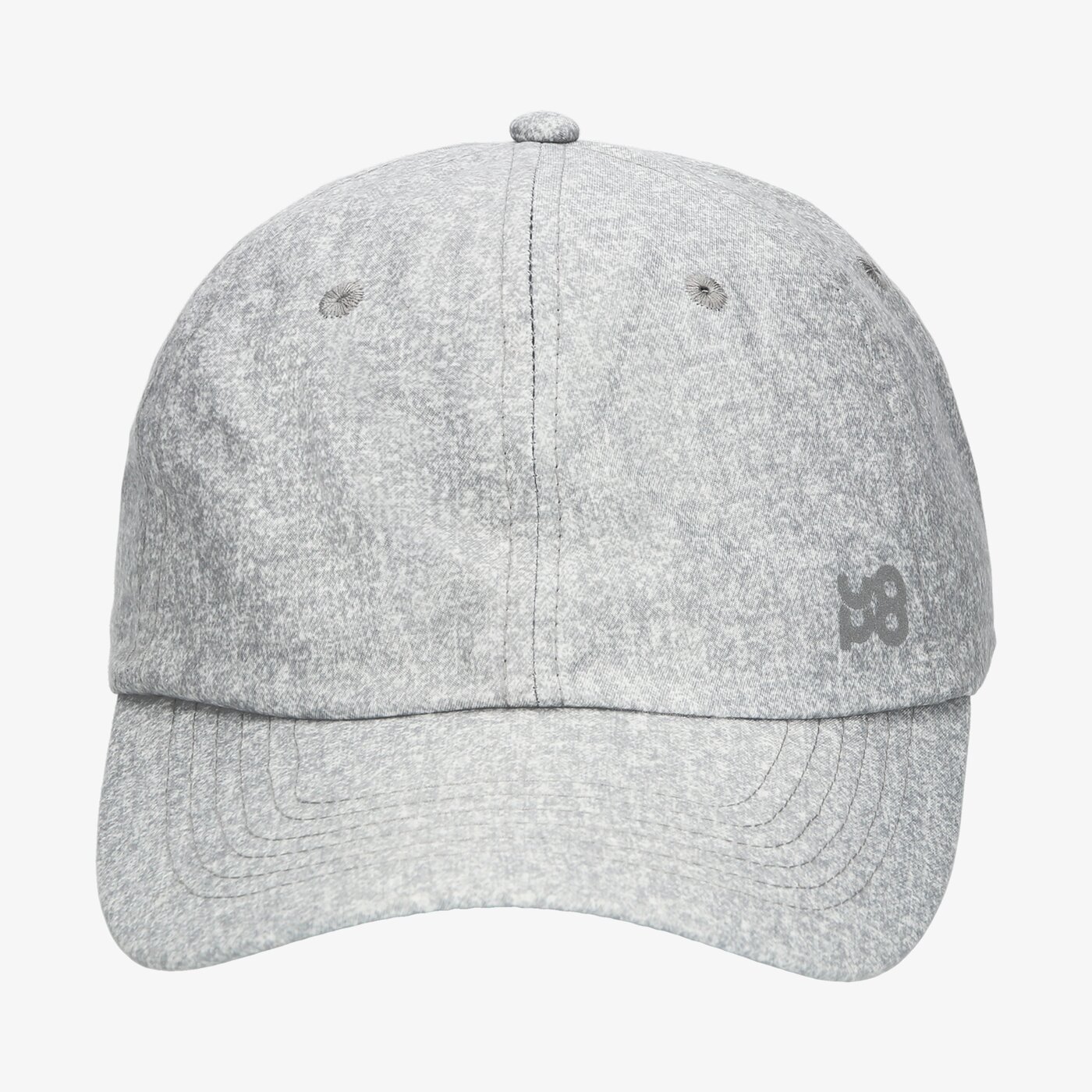 Czapka z daszkiem damska UP8 CZAPKA STRASS up120cap61001 kolor szary