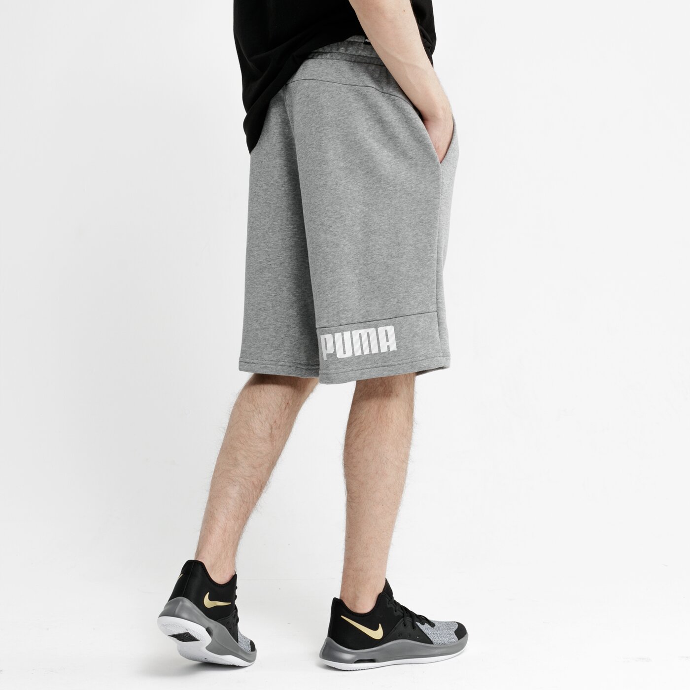 Spodenki męskie PUMA SZORTY AMPLIFIED 10" TR 85549803 kolor szary