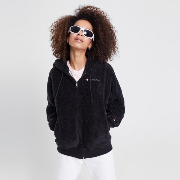 Bluza damska CHAMPION POLAR HOODED SWEATSHIRT 116599kk001 kolor czarny