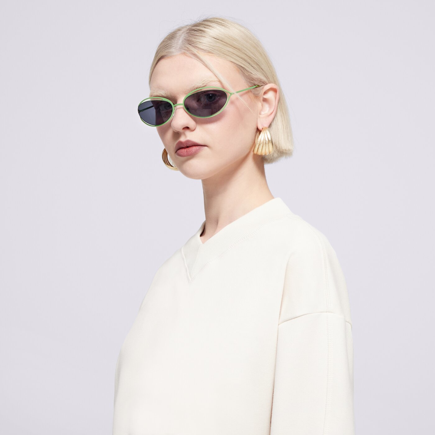 Bluza damska CHAMPION BLUZA CREWNECK CROPTOP-ECO FUTURE e10007ys137 kolor beżowy